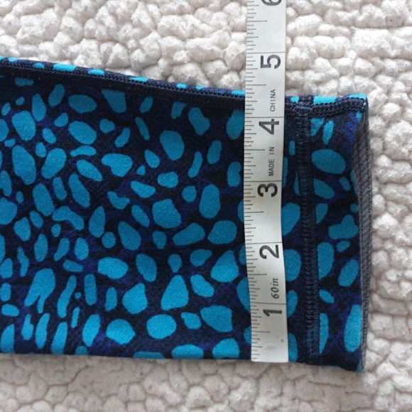 WITH X Peloton Blue Leopard Print Leggings - Picture 7 of 15